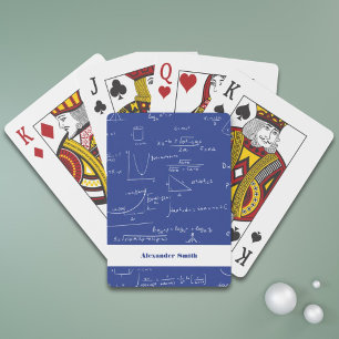 Jeu De Cartes Équations simples Royal Blue Math Formules