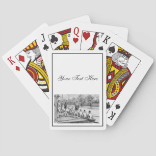 Jeu De Cartes Équipage de rameurs vintage au quai