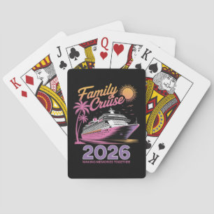 Jeu De Cartes Équipe de Croisière Familiale 2026 Voyage Correspo