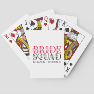Jeu De Cartes Équipe de mariée   Demoiselle d'honneur de fête de