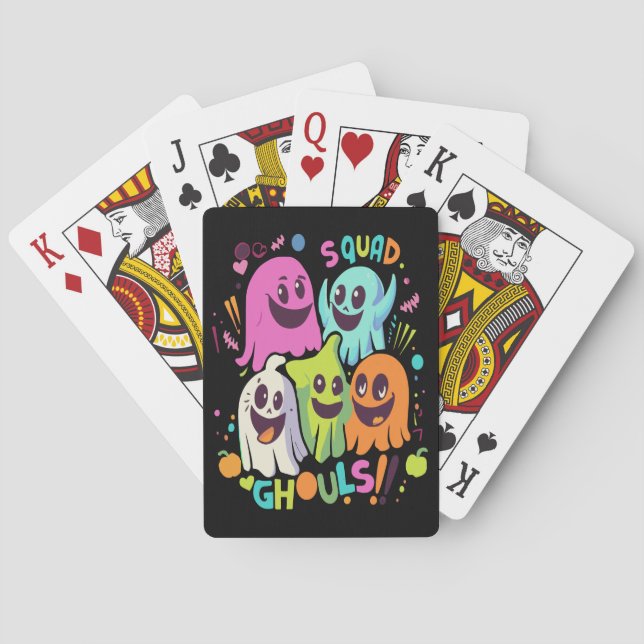 Jeu De Cartes Équipe d'Halloween Ghouls (dos)