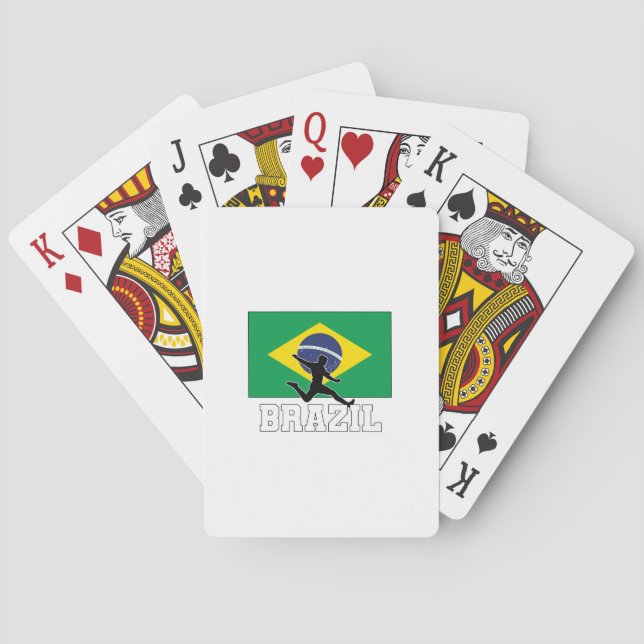 Jeu De Cartes Équipe du Brésil de football (dos)