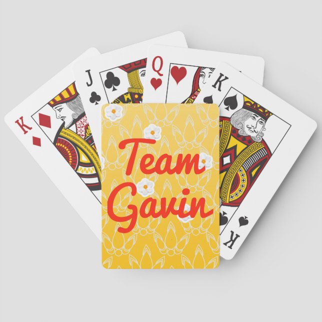 Jeu De Cartes Équipe Gavin (dos)