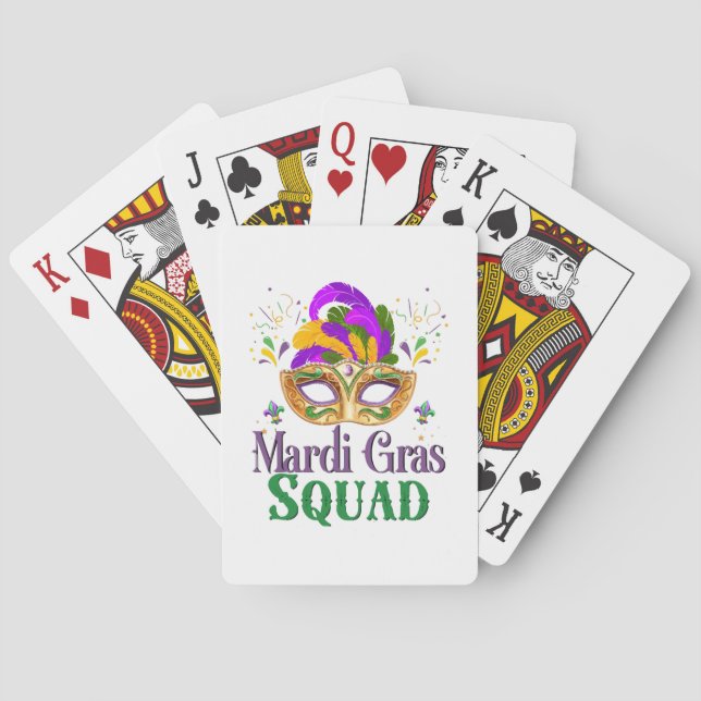Jeu De Cartes Équipe Mardi Gras (dos)