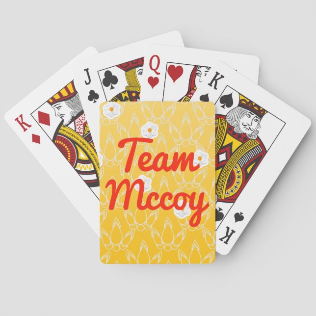 Jeu De Cartes Équipe Mccoy (dos)