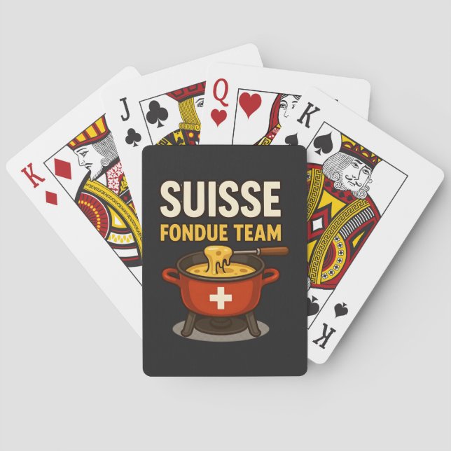 Jeu De Cartes Équipe Suisse Fondue (dos)