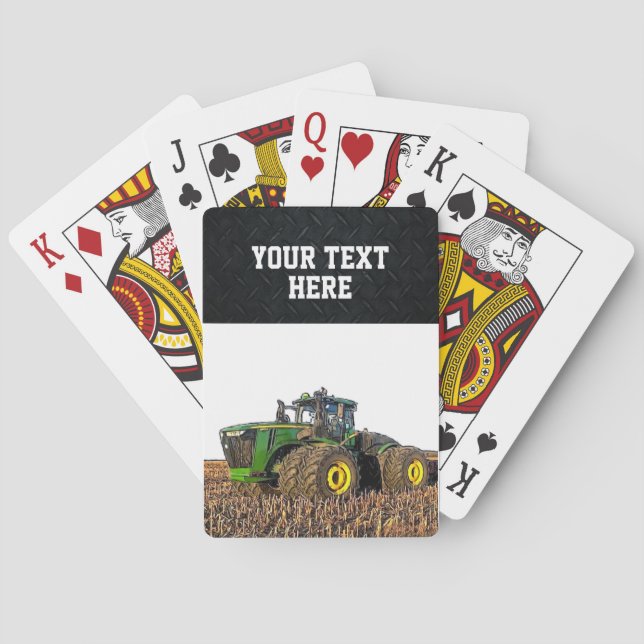 Jeu De Cartes Équipement de tracteur de ferme personnalisé Grott (dos)