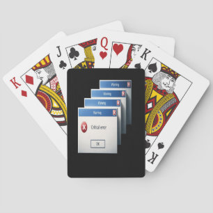 Jeu De Cartes Erreur critique — Graphique de boîtes d'avertissem