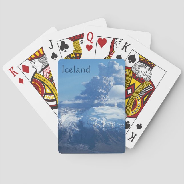 Jeu De Cartes Éruption volcanique islandaise (dos)
