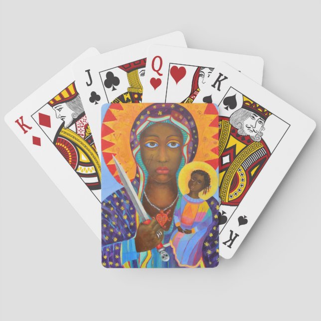 Jeu De Cartes Erzulie Dantor Black Madonna Voodoo Lwa (dos)