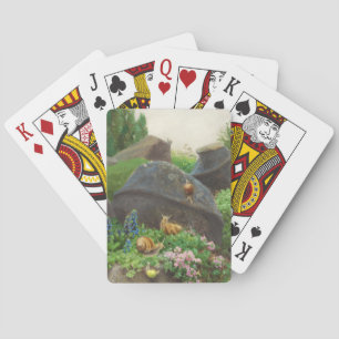 Jeu De Cartes Escargots dans un jardin de rocaille (par H.A. Bre