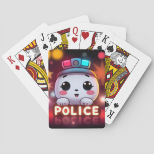 Jeu De Cartes Escouade de police mignonne – Conception de patrou