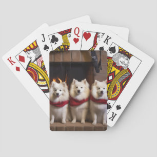 Jeu De Cartes Eskimo Américain au coin du feu de Noël