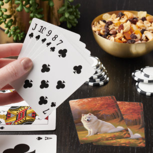 Jeu De Cartes Eskimo Américain inspiré par la chute des feuilles