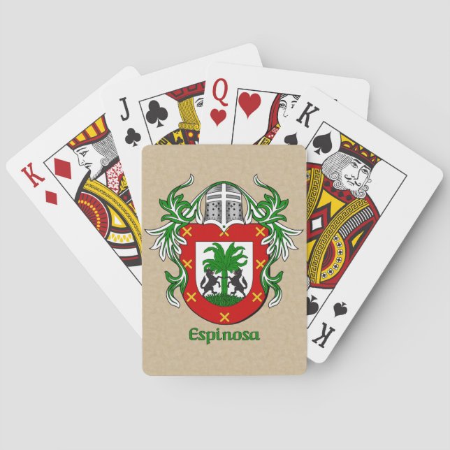 Jeu De Cartes Espinosa Bouclier héraldique avec manteau (dos)