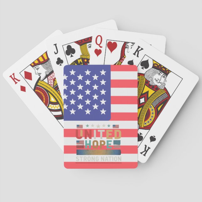 Jeu De Cartes « Espoir uni, nation forte. » (dos)