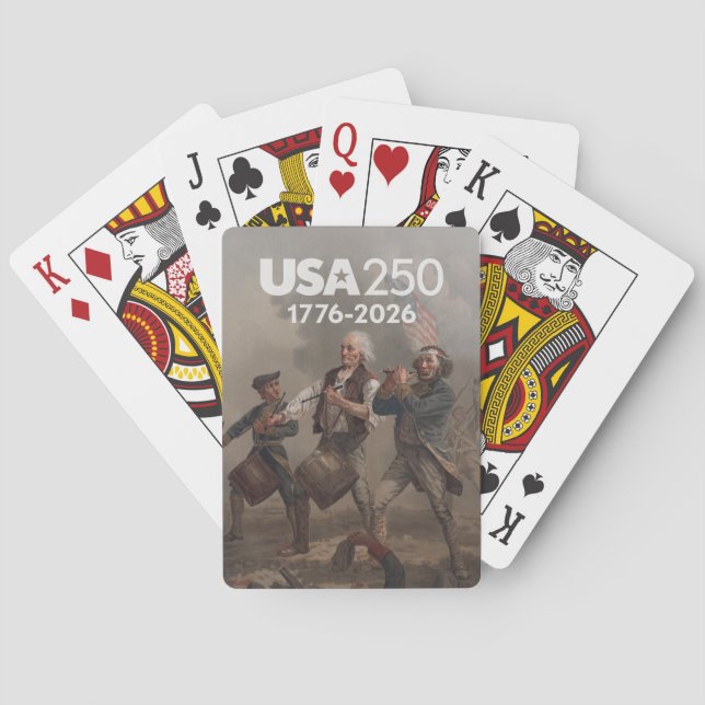 Jeu De Cartes Esprit de 76 - 250e anniversaire de l'Amérique (dos)