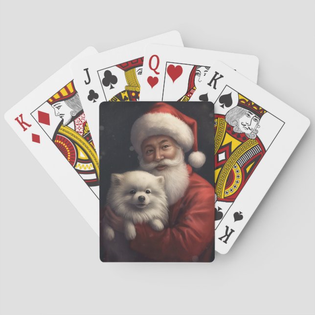 Jeu De Cartes Esquimau américain avec Noël Festif du Père Noël (dos)
