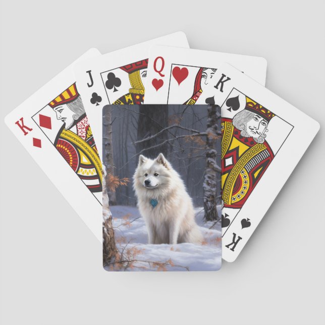 Jeu De Cartes Esquimau Américain Laisser Neige Noël (dos)
