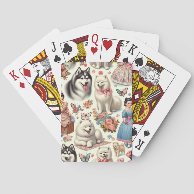 Jeu De Cartes Esquimau américain rétro mignon (dos)