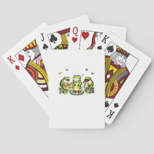 Jeu De Cartes esthétique Cottagecore Grenouilles Camping Forêt G