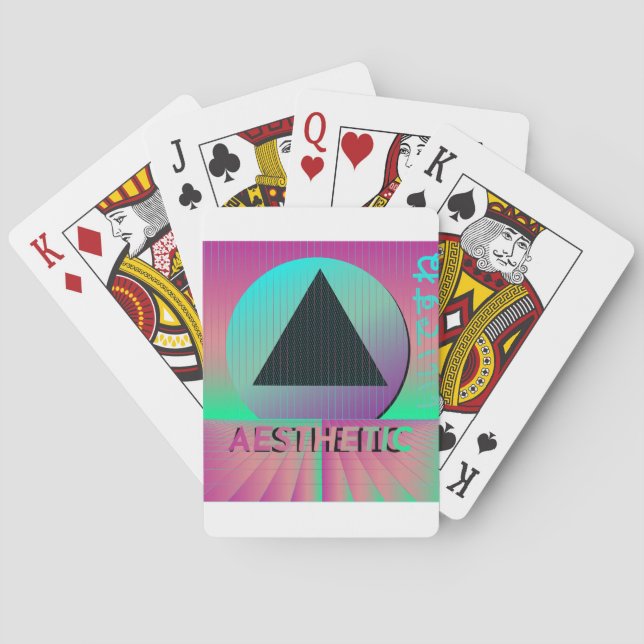Jeu De Cartes esthétique des ondes de vapeur (dos)