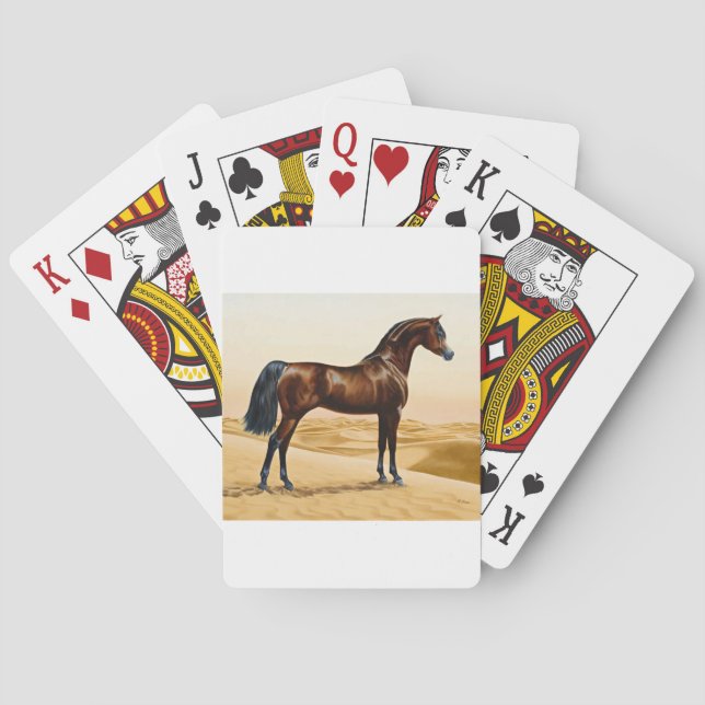 Jeu De Cartes Étalon d'Arabe de baie (dos)