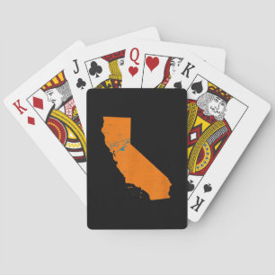Jeu De Cartes État De Calinia Avec Baignade De Requin Près De Sa