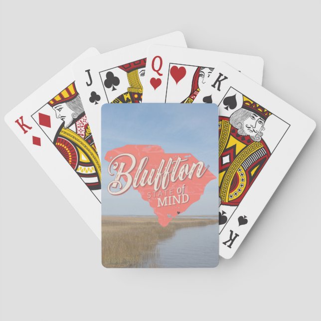 Jeu De Cartes État d'esprit Bluffton Basse Caroline du Sud (dos)