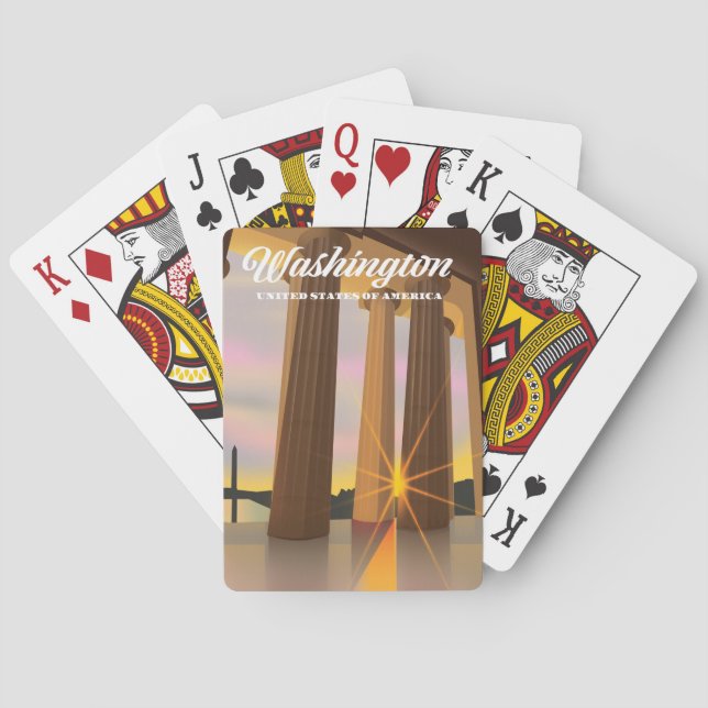 Jeu De Cartes États-Unis d'Amérique (dos)