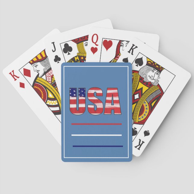 Jeu De Cartes États-Unis Drapeau Jouer des cartes (dos)