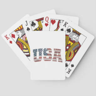 Jeu De Cartes États-Unis Drapeau Patriotique 4 juillet Amérique
