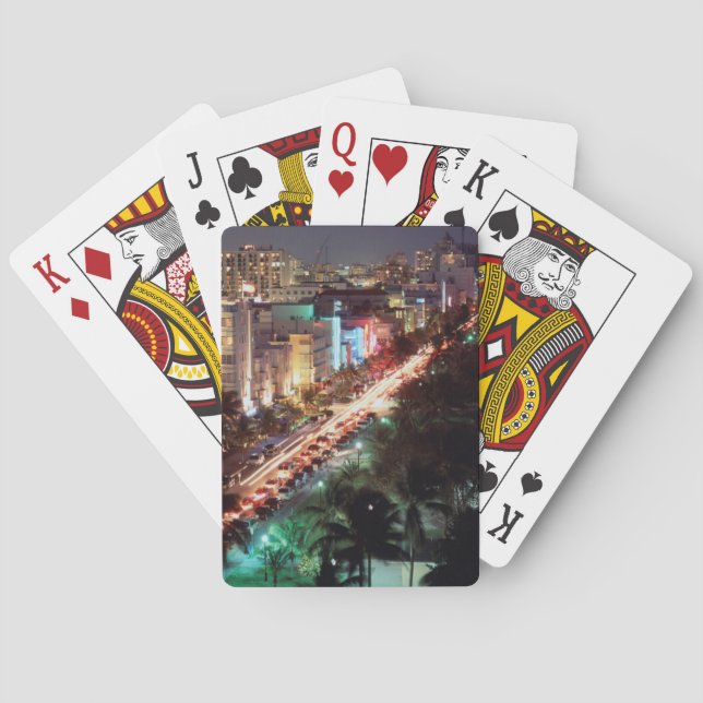 Jeu De Cartes États-Unis, Floride, Miami Beach, Ocean Drive, Art (dos)