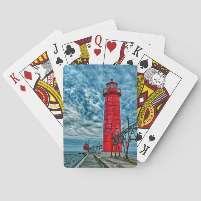 Jeu De Cartes États-Unis, Grand Haven, Michigan, Lighthouse (dos)