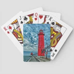 Jeu De Cartes États-Unis, Grand Haven, Michigan, phare