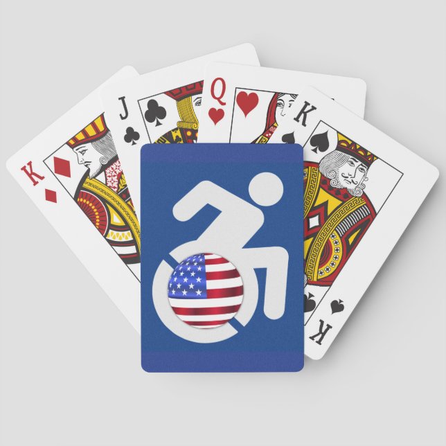 Jeu De Cartes États-Unis handicapés (dos)