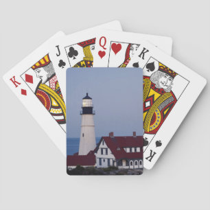 Jeu De Cartes États-Unis, Maine, Portland, Cape Elizabeth, Phare