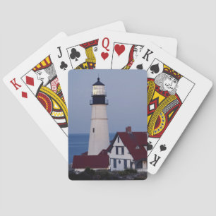 Jeu De Cartes États-Unis, Maine, Portland, Cape Elizabeth, Phare