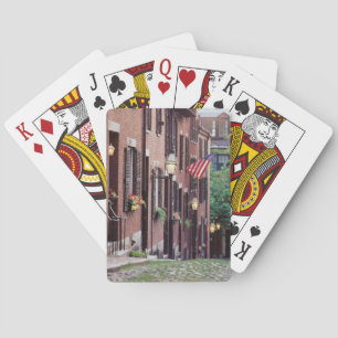 Jeu De Cartes États-Unis, Massachusetts, Boston, Maisons le long