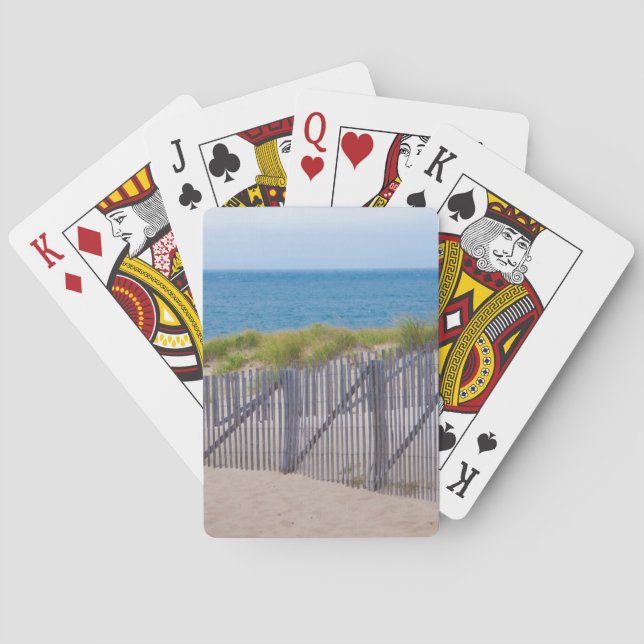 Jeu De Cartes États-Unis, Massachusetts. Dunes et sentier (dos)