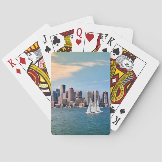 Jeu De Cartes États-Unis, Massachusetts. Skyline du front de mer (dos)