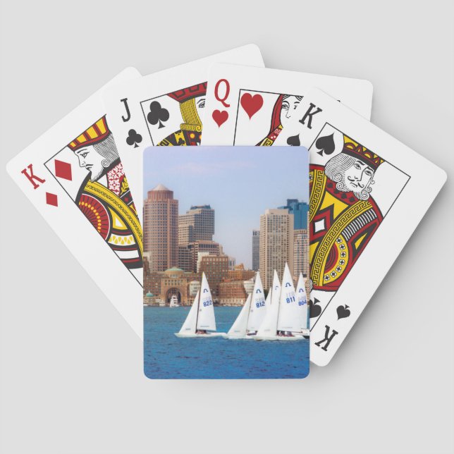 Jeu De Cartes États-Unis, Massachusetts. Skyline du front de mer (dos)