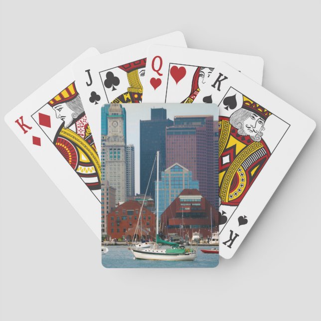 Jeu De Cartes États-Unis, Massachusetts. Skyline du front de mer (dos)
