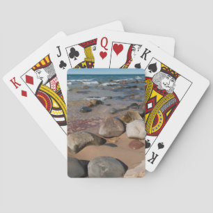 Jeu De Cartes États-Unis, Michigan. Galets arrondis sur 12 miles