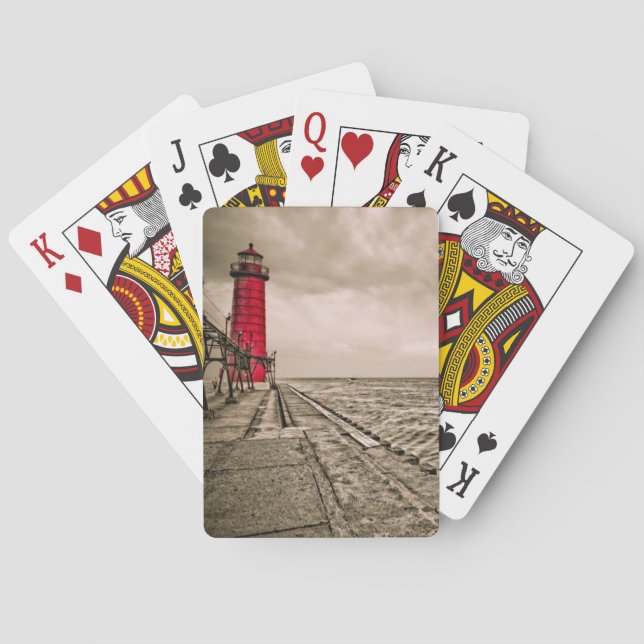Jeu De Cartes États-Unis, Michigan, Grand Haven Lighthouse (dos)