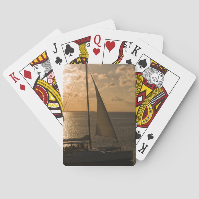 Jeu De Cartes États-Unis, Texas, South Padre Island. Bateau à vo (dos)