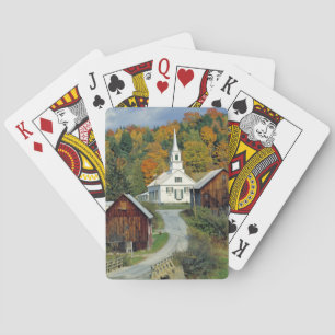 Jeu De Cartes États-Unis, Vermont, Waits River. Le feuillage d'a