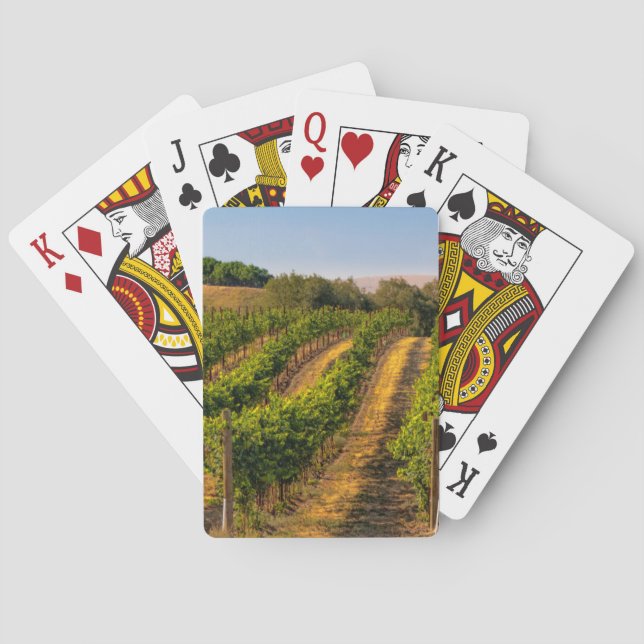 Jeu De Cartes États-Unis, Washington oriental, vignobles Walla W (dos)