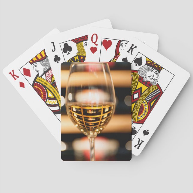 Jeu De Cartes États-Unis, Washington, Walla Walla. Verre à vin (dos)