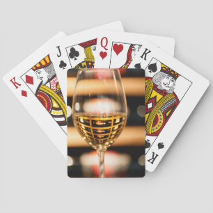 Jeu De Cartes États-Unis, Washington, Walla Walla.Verre de vin